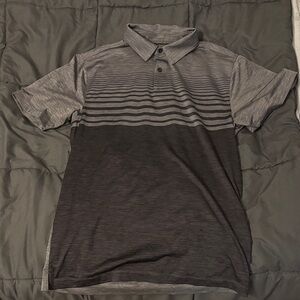 Under Armour Men's Black and Gray Polo Shirt